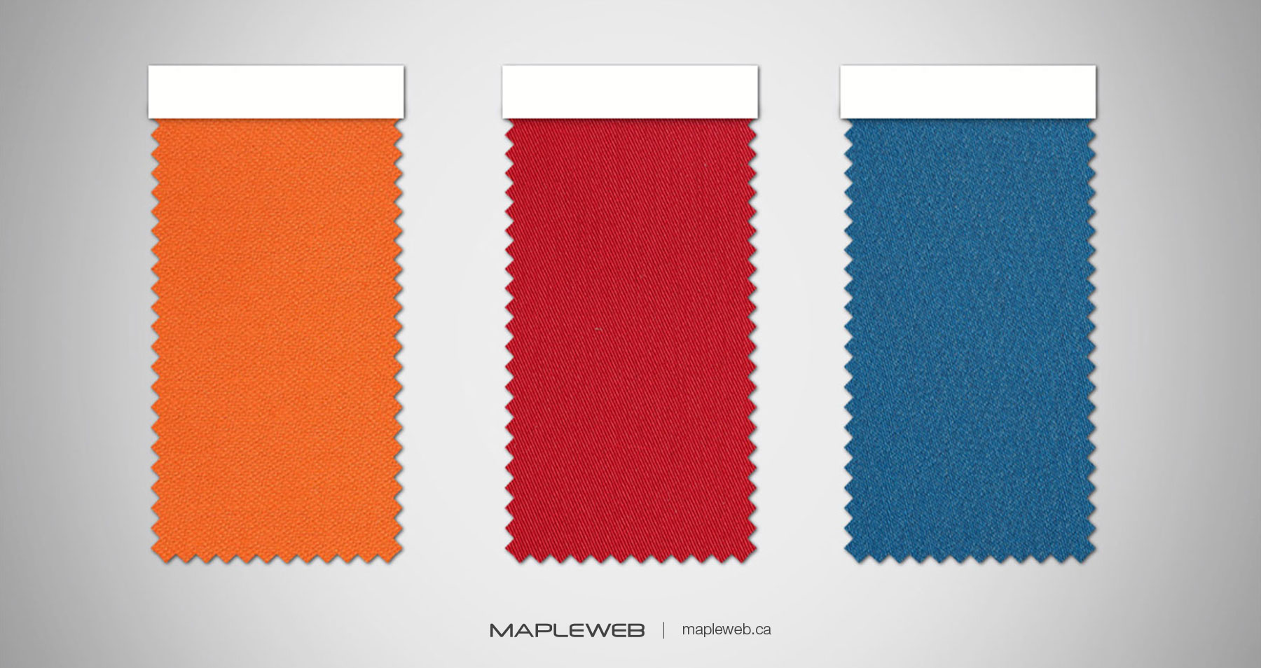 Daletec Brand design by Mapleweb Sample of Orange Red and Dark Blue